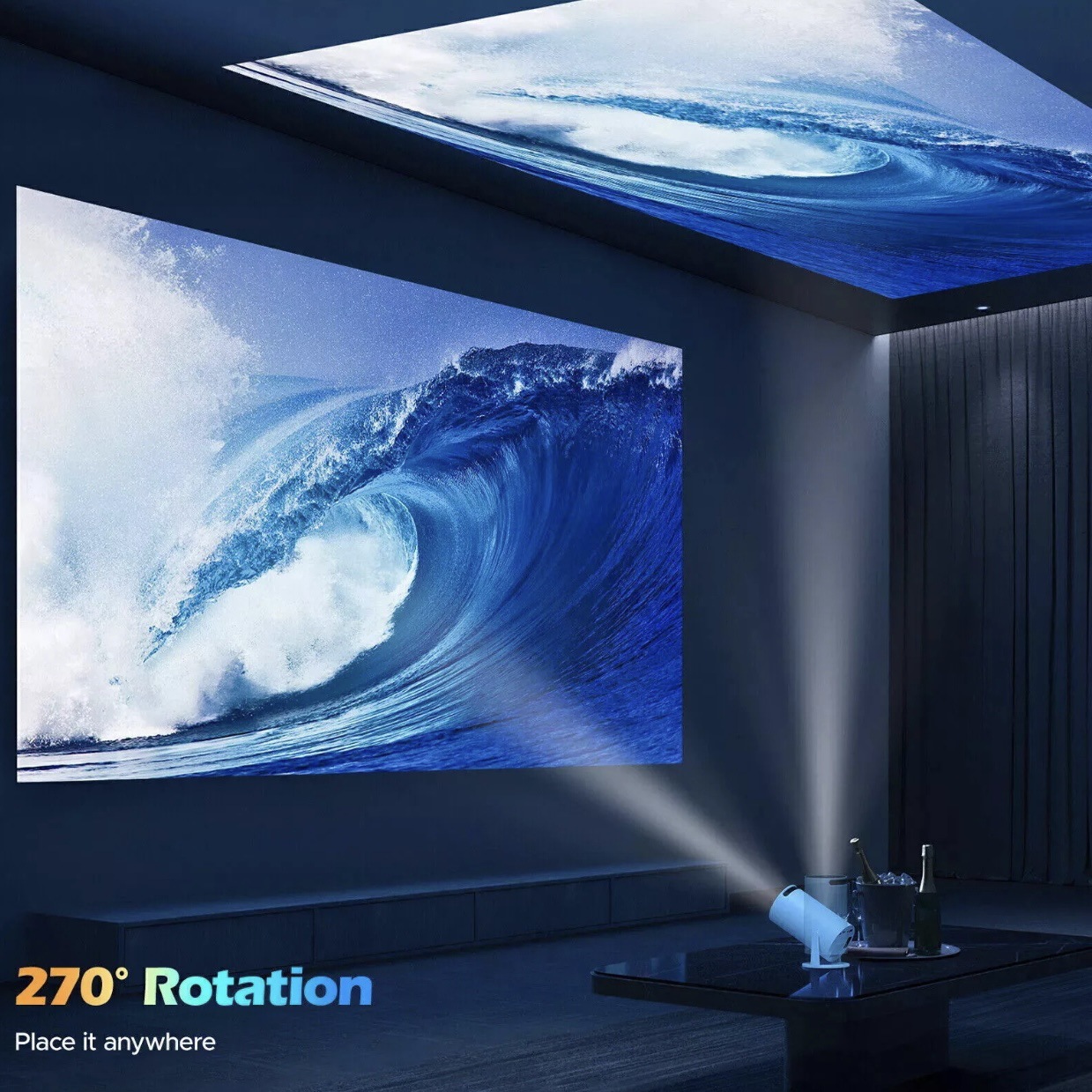 Cross-Border E-Commerce Hy300 Projector Projector Projector Original Spot High-Definition Portable