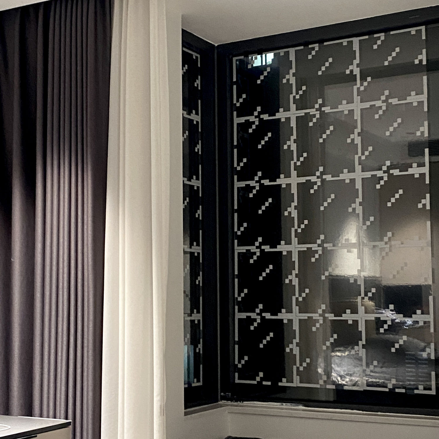 Mc Glass Electrostatic Sticking Windshield Sticking Window Decorations Self-adhesive No Glue My World Glass Sticking Student Dormitory Decoration