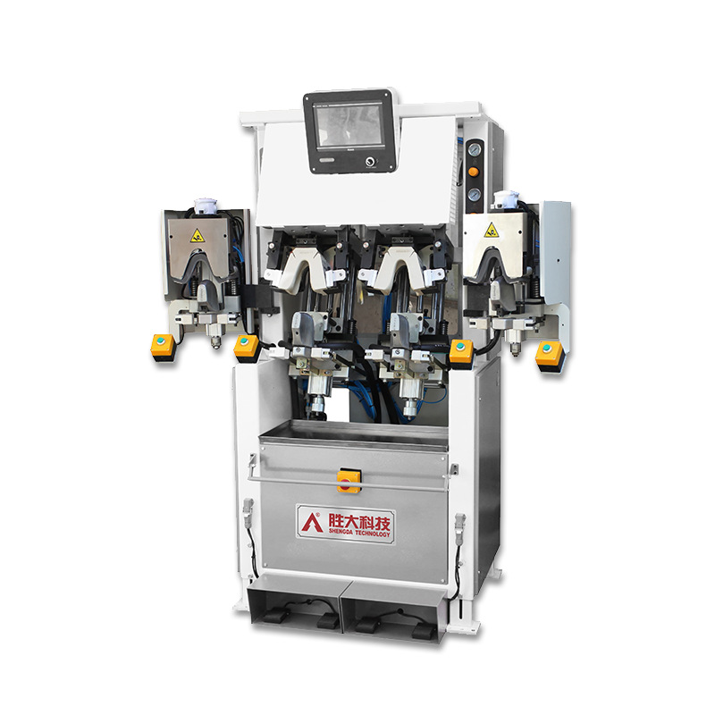 Shengda Technology Guangdong High-End Shoe-Shaped Intelligent Powerful Double-Heat and Double-Cool Full-Rubber Mold Heel Shaping Machine Manufacturer Direct Sales