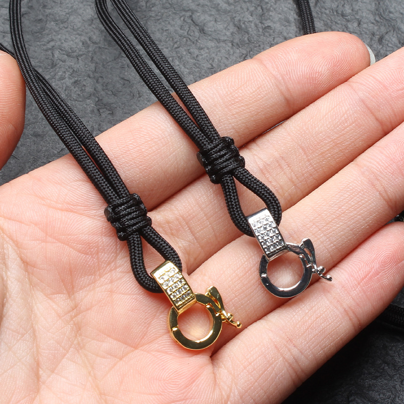 Thai Buddha Amulet Pendant Thangka Rope Quick Release Buckle Buddha Amulet Lanyard Buddha Amulet Chain Movable Buckle Convenient Buckle Removable