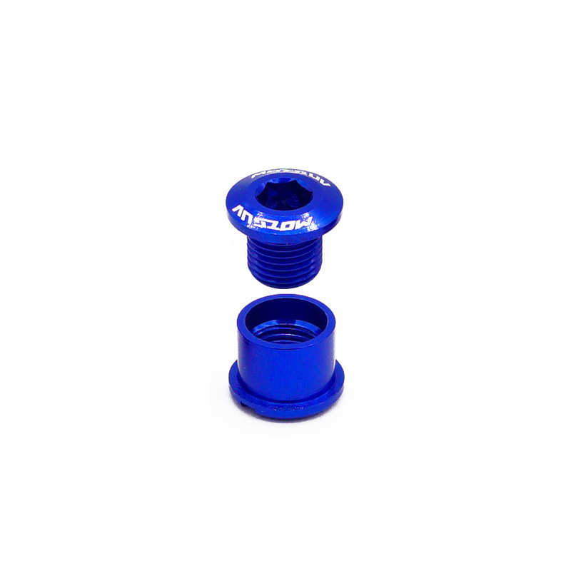 Motsuv Bicycle Disc Nails, Colorfuled Aluminum Alloy Crankset Single Disc Nails, Aluminum Alloy Disc Nails 4.9/6.4mm