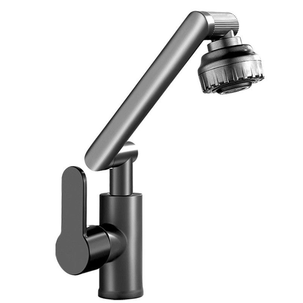 Cross-Border Lucky Cat Faucet Stainless Steel Universal Rotating Faucet Kitchen and Bathroom Hot and Cold Multifunctional Washbasin Faucet