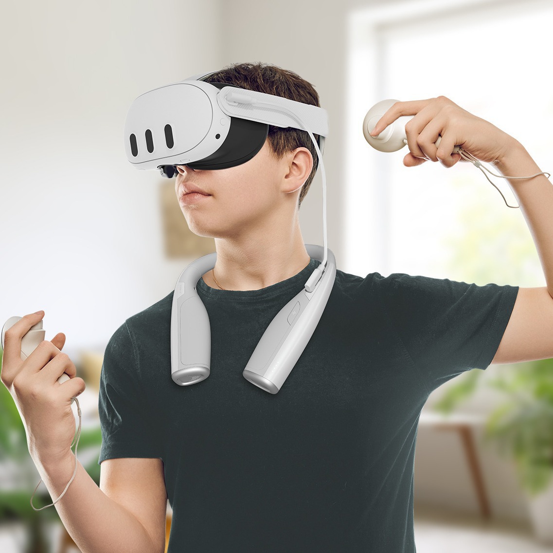 For Meta Quest 3/3S battery life charging mobile power vr accessories 20W fast charging neck charging treasure