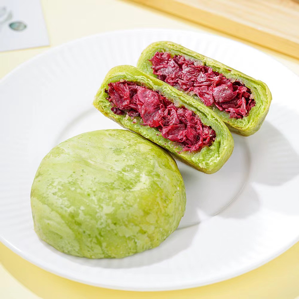 Dongba Fresh Flower Cake Yunnan Specialty Rose Cake Bulk Multi-flavor Pastry Snacks Wholesale