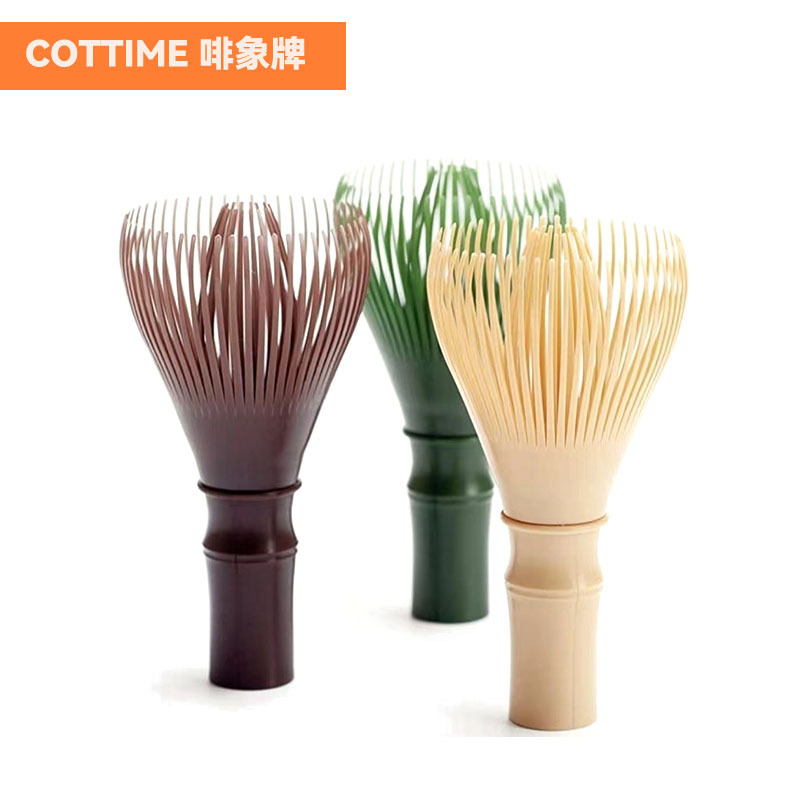 Пластиковая смола pp, пищевой уровень, кисточка для матча, японская кисть для смешивания чая