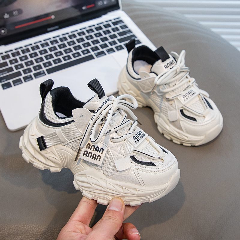 Children's sneaker Spring and Autumn New Girls Mesh Breathable Torre Shoes Explosive Lightweight Boys' Fashion Shoes Student Shoes