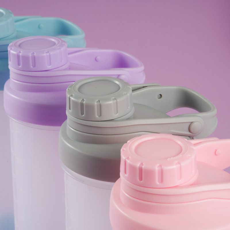 Large Handle Shaker Cup Sports Water Cup Outdoor Milkshake Cup 700ml Spot Can Be Customized with Shaker Sealing Ring