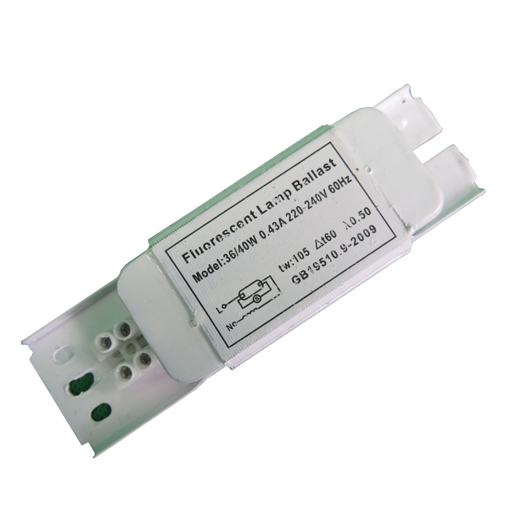 T8 fluorescent lamp inductive ballast 110V/220V ultra static fluorescent lamp inductive ballast 20/40/58W W