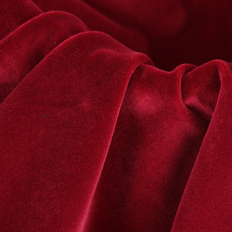 Velvet Stage Curtain, Cotton Flame-Retardant Fabric, Cut Velvet Curtain, Non-Elastic, Crisp and Flat Cloth, Regular Style Ready for Sale