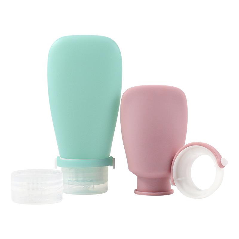 Portable Leak-Proof Silicone Dispensing Bottle Set Creative Travel Shampoo Lotion Dispensing Bottle Cosmetics Storage Bottle