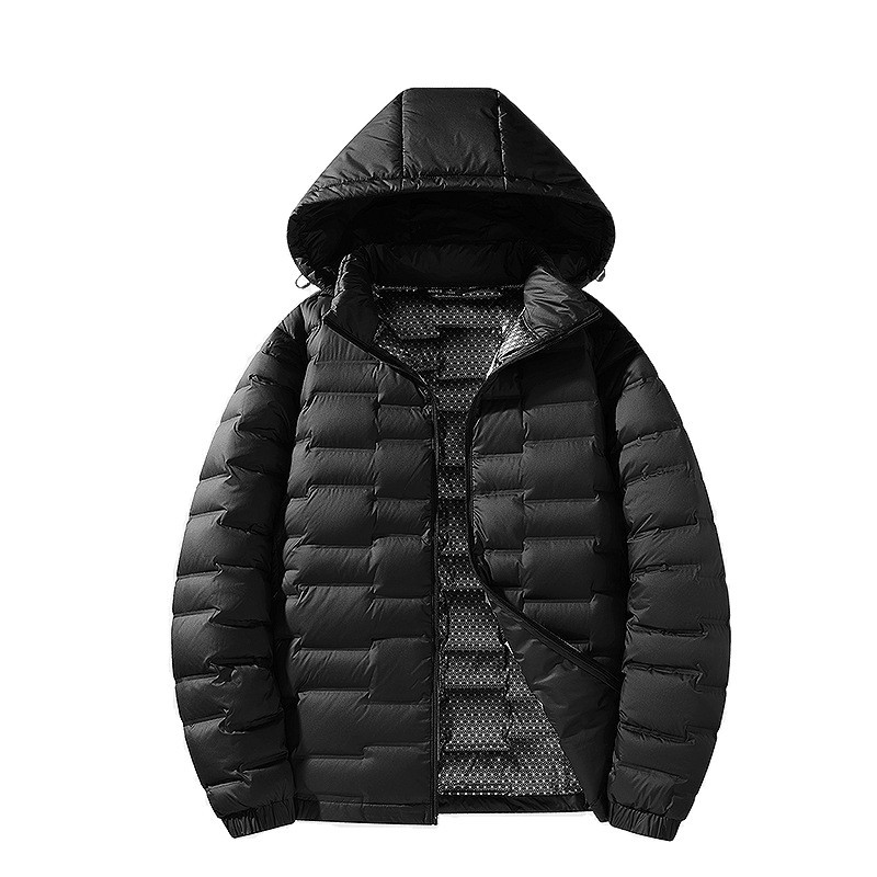 New Graphene Technology Fashionable Lightweight down Jacket for Couples, Men and Women, Hooded Detachable Lightweight Cross-Border Group Purchase