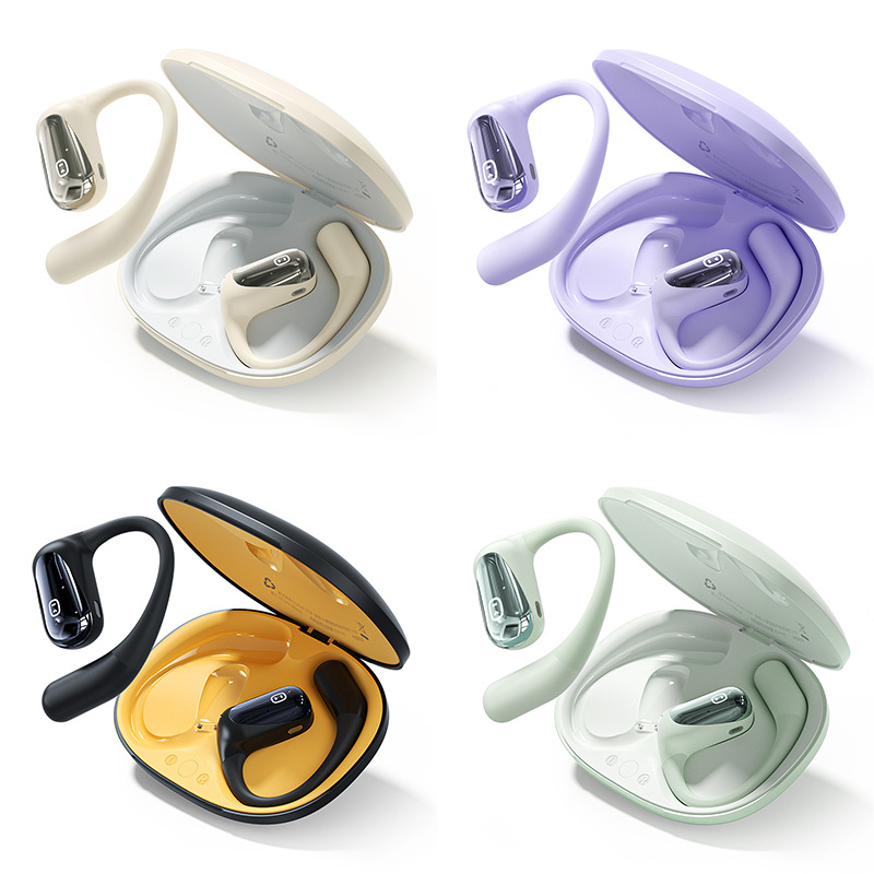 Small degree S108 open bluetooth headset simultaneous translation intelligent AI real wireless sports not in-ear voice control headset