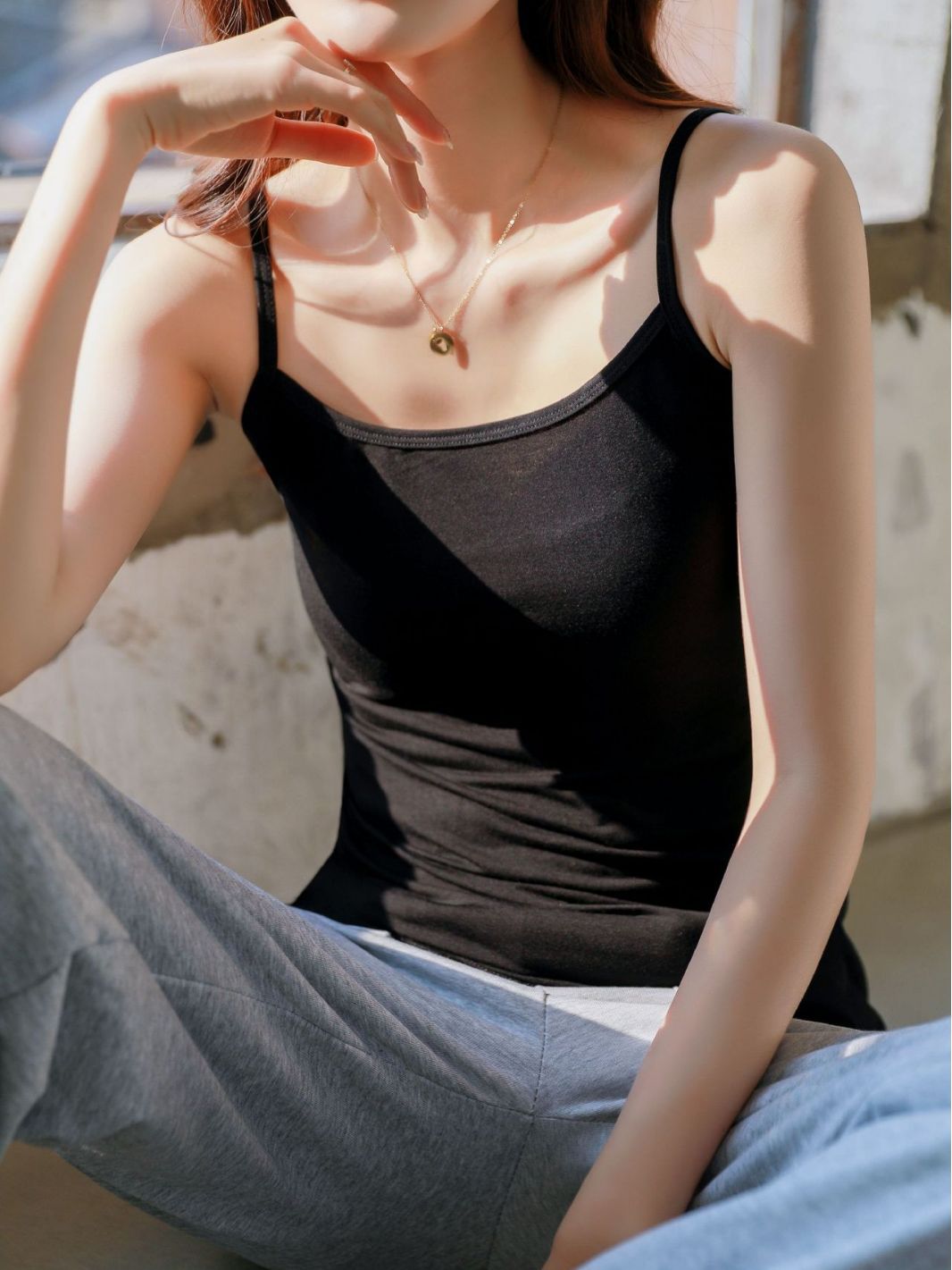 Майка для женщин, базовая, безрукавка, универсальная, черно-белая, модал, для студенток