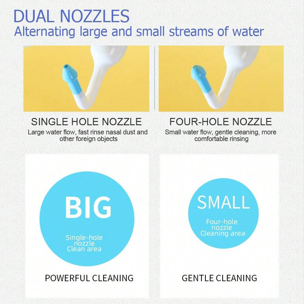 Cross-border source full English nasal wash can be matched with 40 packs of nasal wash nasal wash bottle