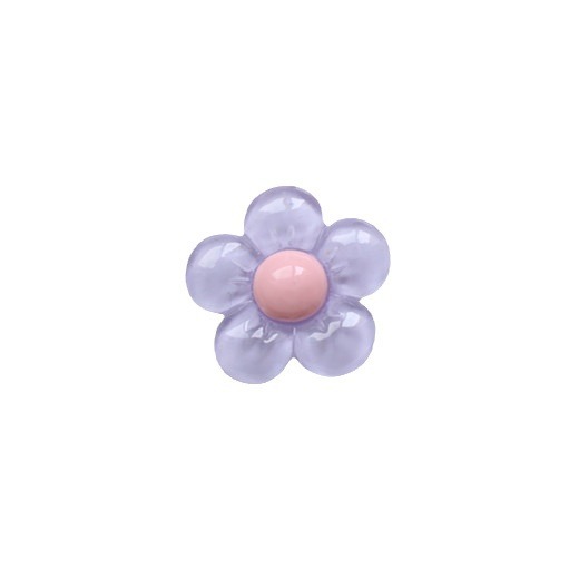diy resin accessories fat flower transparent five-petal flower mobile phone case hair accessories water Cup stationery shoe buckle decorative material patch