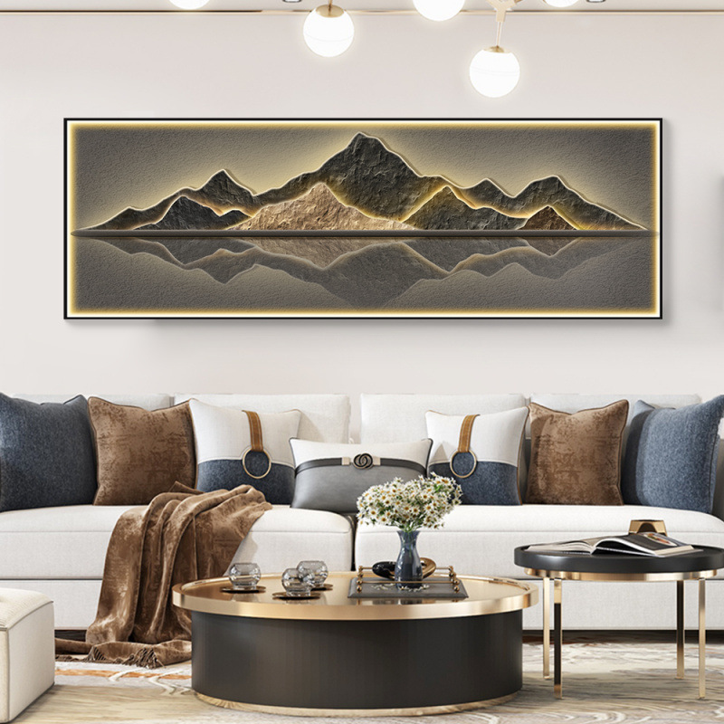 Современная кристаллическая керамика, декоративная живопись для гостиной, алюминиевая рама, живопись для фона спальни 70200