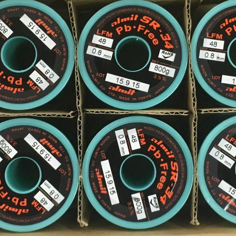 Japan Importedalmit Amit Lead-Free Solder Wire Tin Wire Sr34Sr37 Automatic Solder Machine Classy Tin Wire