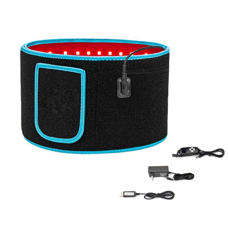 Cross-border red light belt warm palace protection belt household led timing hot compress sore physiotherapy fat reduction red light infrared