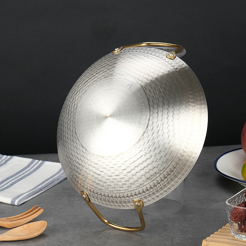 Factory Direct Batch Non-stick Thickened Stainless Steel Honeycomb Structure Small Hot Pot Dry Pot Household Restaurant Commercial Pot Bar Ding