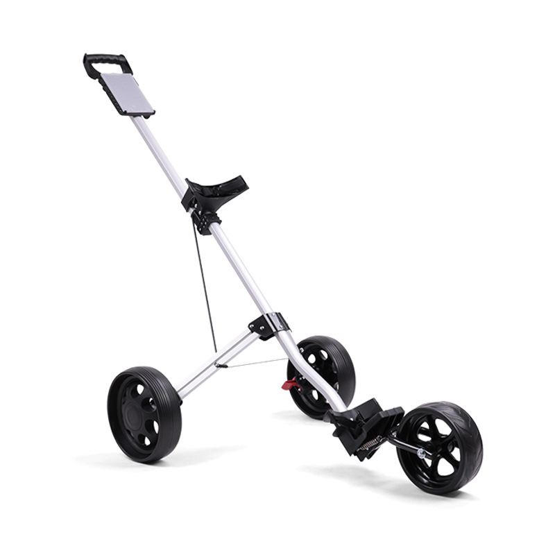 Manufacturer Wholesale Golf Cart Three-Wheel Aluminum Alloy Trolley Golf Course Supplies