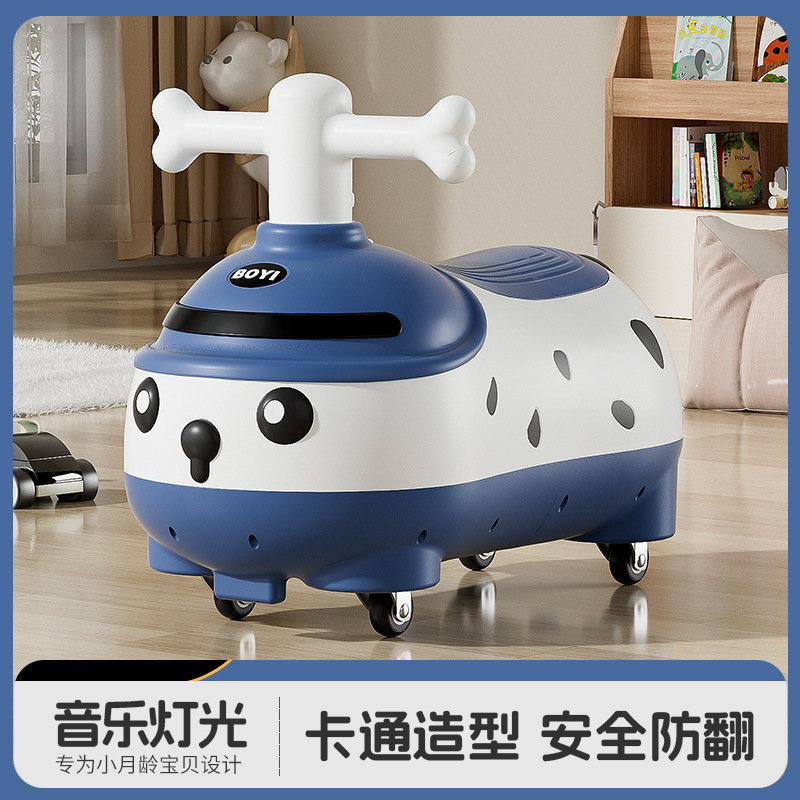 Children's Peanut Car Birthday Gift for 1-3 Years Old Male and Female Baby Twist Car Yo-Yo Car Scooter Wholesale Toys