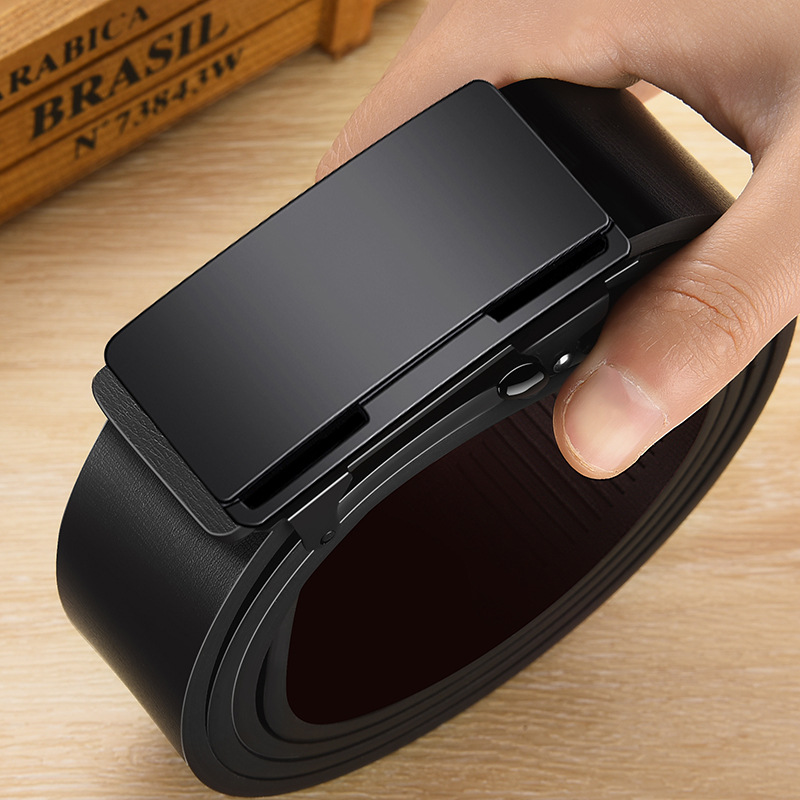 Alloy toothless automatic buckle head factory direct wear belt buckle men's belt buckle head exclusive laser LOGO