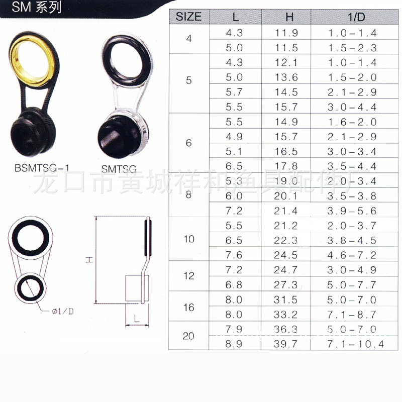 New Long-Range Casting Line Ring Eye Oblique Guide Ring Modified Fishing Rod Accessories Ceramic Ring Guide Eye Sea Rod Luya Fishing Gear Accessories