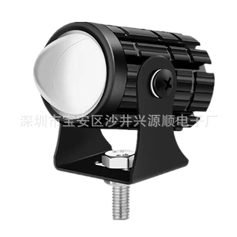 Motorcycle light external led lens headlight two-color small steel gun electric car large spot light
