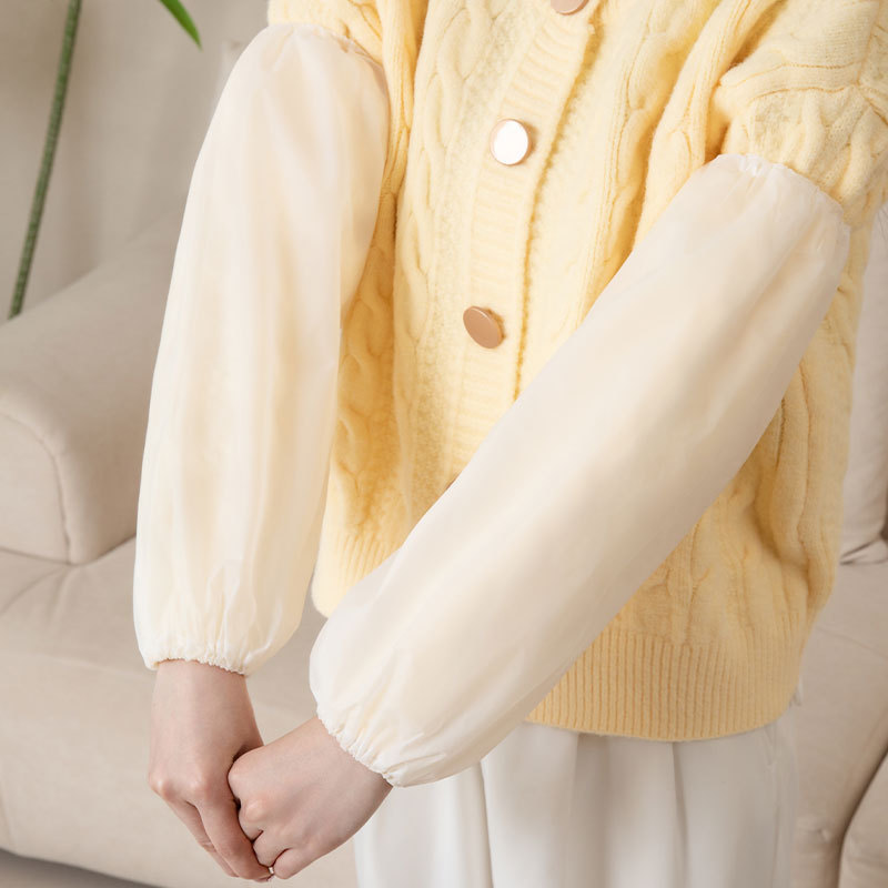 Non-Disposable Sleeves Tpe Sleeves Kitchen Waterproof and Oil-Proof Men's and Women's Arm Adult Work Sleeves Waterproof Sleeves