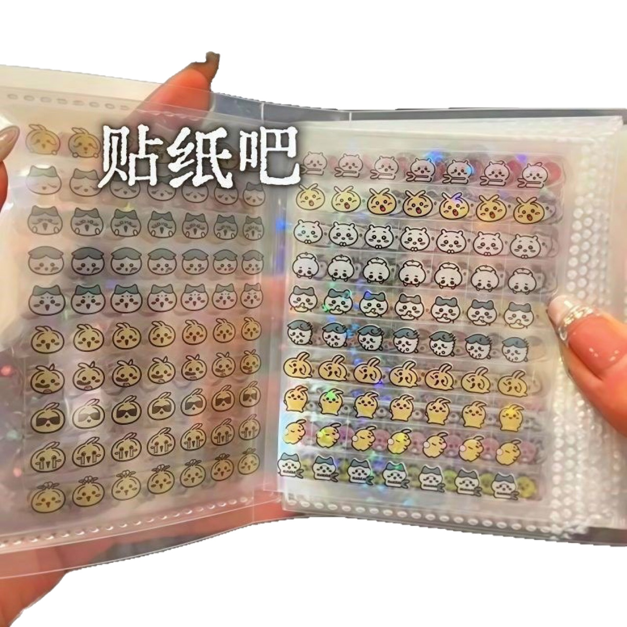 Popular Mini Small Nose Stickers Storage Book Kidsren's Cartoon Decorative Small Patterns Waterproof Cute Stickers Mini