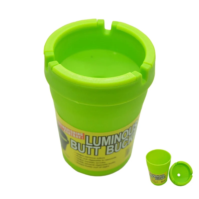 Cross-border Hot Sale Car Luminous Ashtray Portable Ashtray Creative Funnel Plastic Ashtray Ashtray
