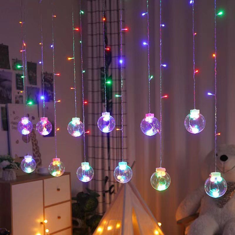 New Internet Celebrity Star Lights String Lights Bedroom Girl Heart Room Dormitory Small Lighting Wishing Ball Curtain Lights