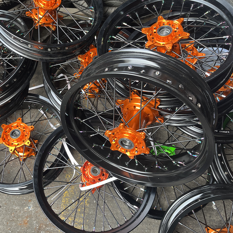 KTM Xinyuan X2X Kvis K16 K18 constant ship off-road motorcycle sliding tire aluminum alloy wheel rim assembly