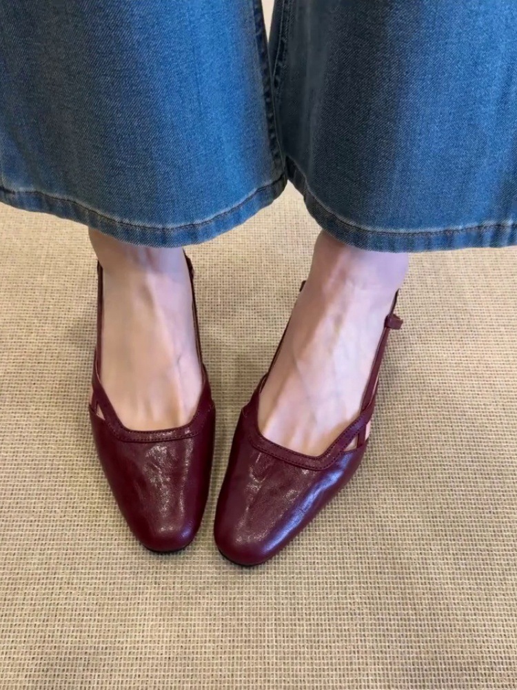 Sheepskin Version ~ French Retro Outer Wear Mary Jane Shoes for Women, Summer Matchinging Skirts, Commuting Sandals That Are Not Tiring for Feet