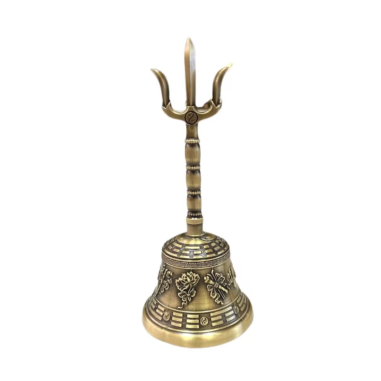 Tao multiplier dark eight fairy bell eight trigrams three clear bell tai chi eight trigrams bell eight fairy eight treasure bell antique bronze bell wholesale
