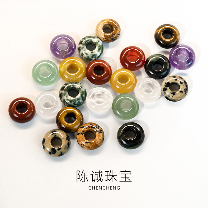 Натуральные бусины абакус 4x10 мм, большие круглые бусины, оптовая продажа натуральных камней и кристаллов