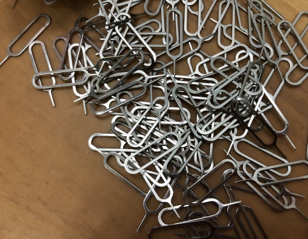 Card pin mobile phone card taking pin suitable for mobile phone SIM card taking pin smart phone tablet card taking pin batch