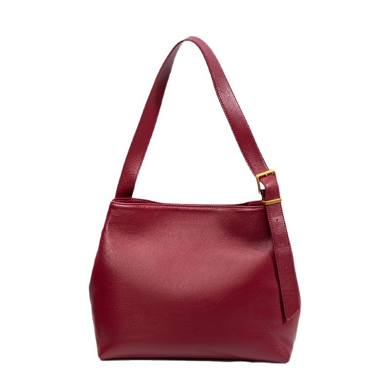 Cross-Border Wholesale of Ballsmith Genuine Leather Women's Bags 2025 New Fashion Versatile Crossbody Bag Women's Commuting Simple Shoulder Bag