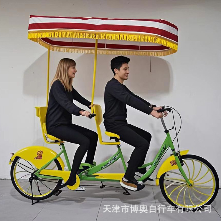 Two-Person Bicycles for Two Riders, Scenic Area Rental Sightseeing Bicycles, Wholesale Dropshipping, Special Cycling for Scenic Areas