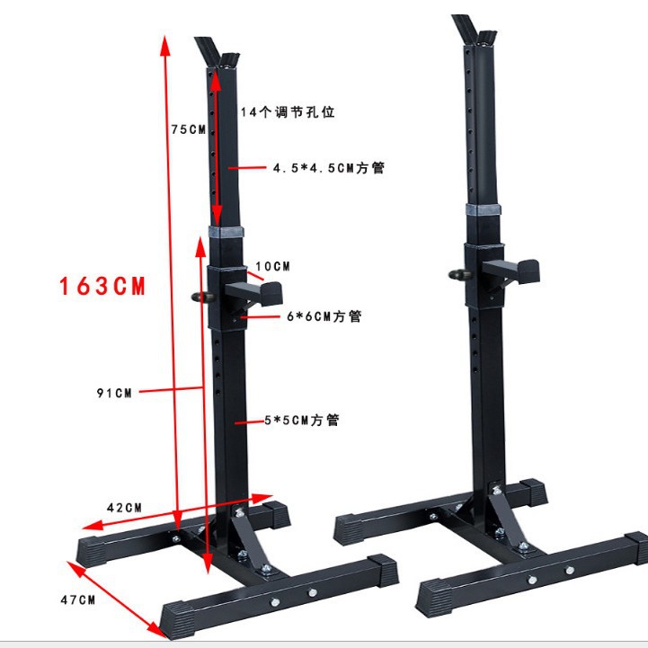 Factory hot-selling indoor strength training equipment multi-functional home fitness weightlifting bench press split squat rack