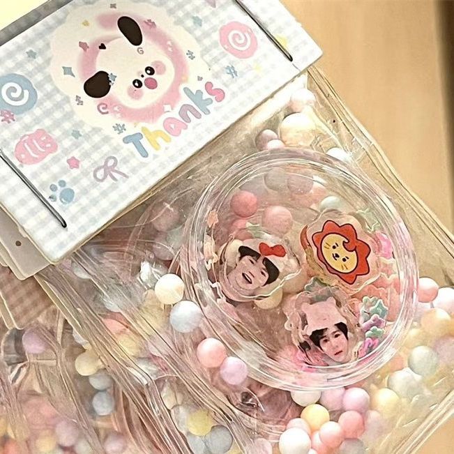 Concert Comic-Con Aid Materials Ins Homemade Love Beans Material Bag Self-sealing Bag Packaging Blogger Same Style Rocking Music