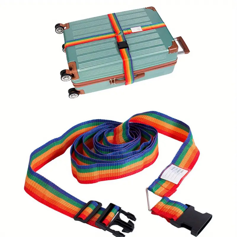 Cross-border Cross Luggage Bundling Strap Luggage Reinforcement Strap Adjustable Pull Rod Suitcase Buckle Strap