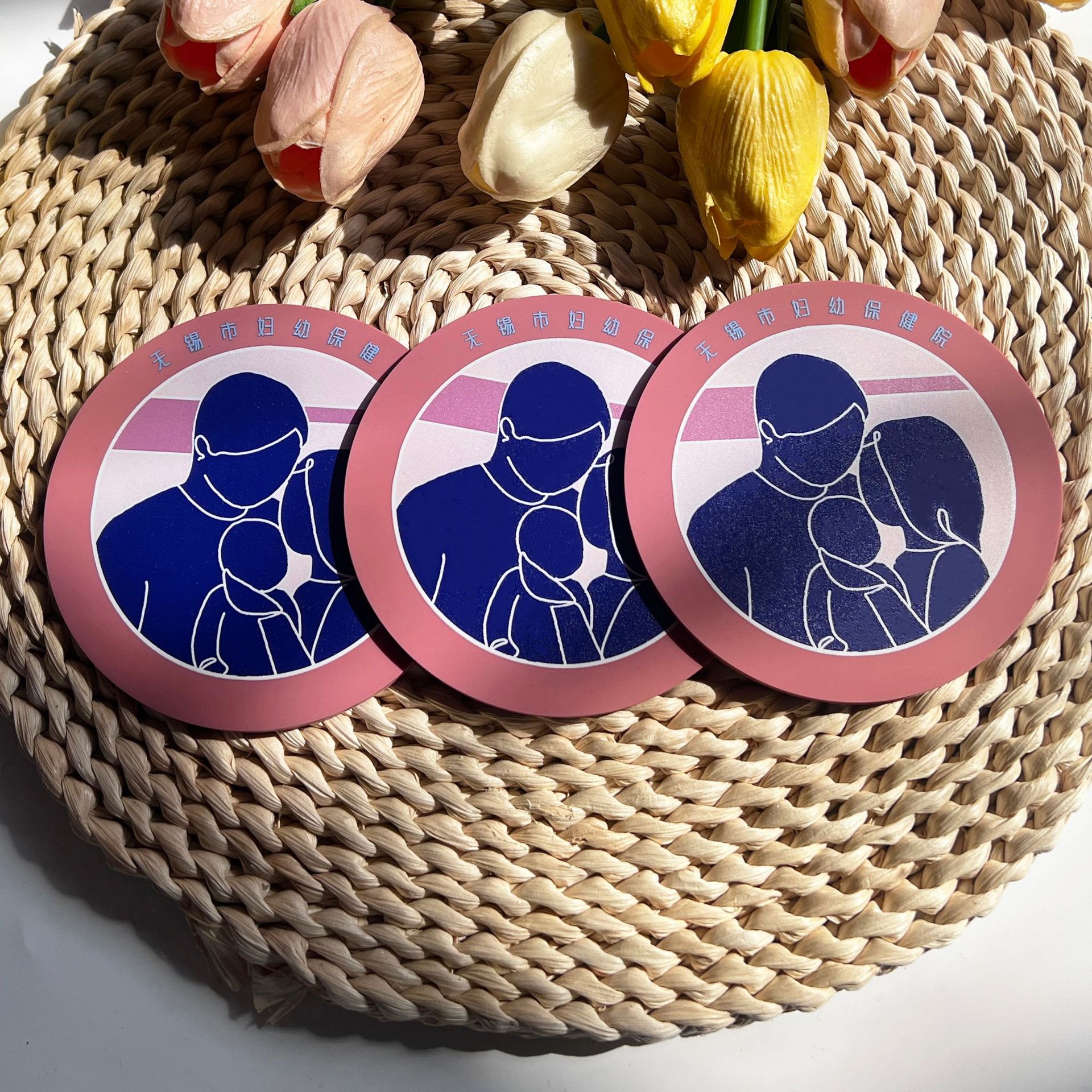 Source Manufacturer Customized Logo Color Printed Cartoon Soft Rubber Placemat Silicone Insulation Pad Pvc Glue Coaster Customization