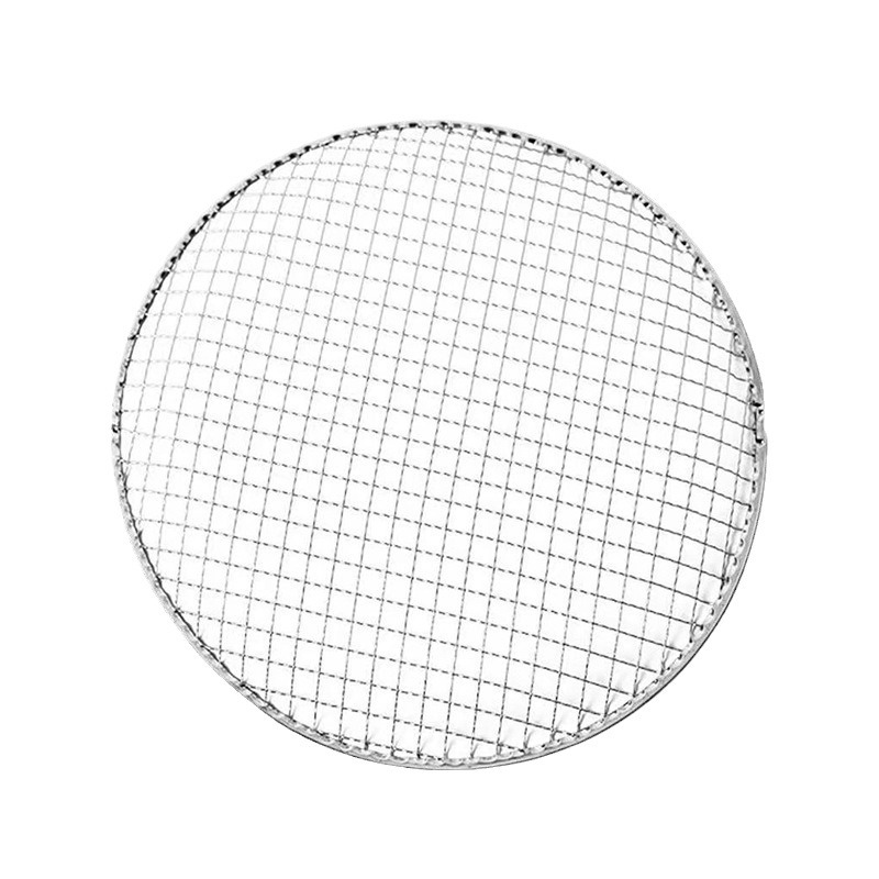 Factory round stainless steel barbecue net outdoor barbecue Net special bold firm easy cleaning steel wire Net Wholesale