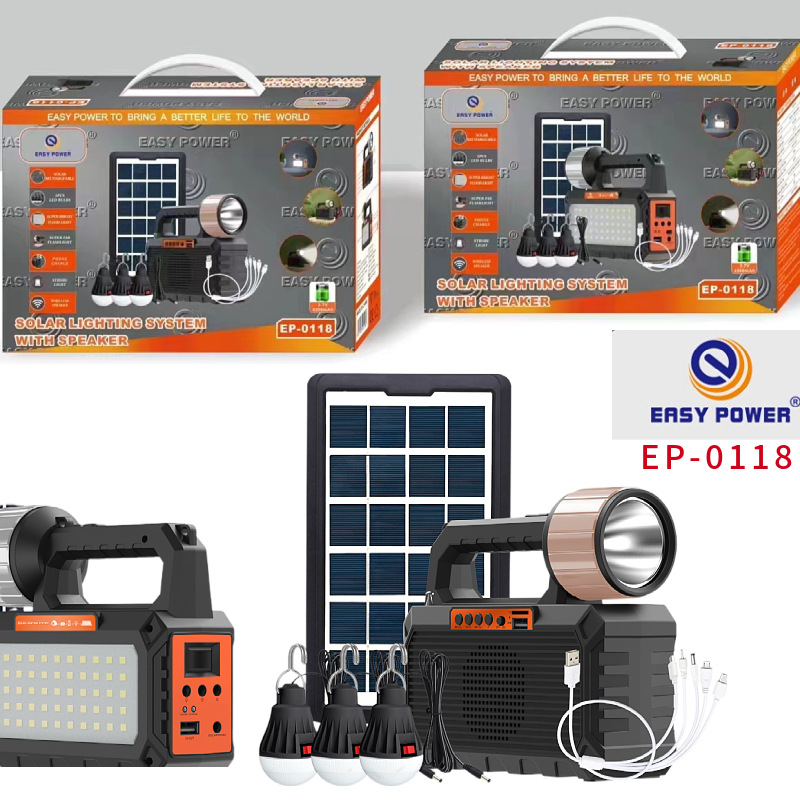 Foreign Trade Solar Radio Bluetooth Emergency Radio Lighting Power Generation Small System 5V Solar Speakers