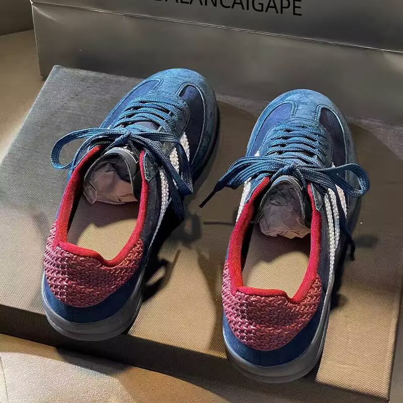 Official Website Blueberry Color Retro Moral Training Shoes for Men and Women Niche American Couple Sneakers Casual Sports Shoes