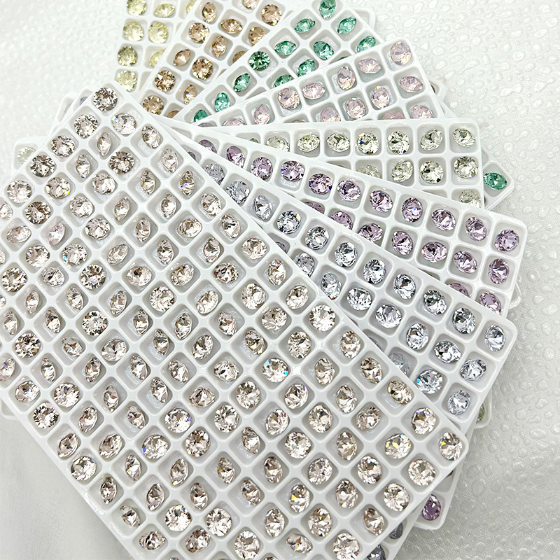 New imitation China 6mm color 33 cut caulking drill pile drill beauty makeup nail diy accessories materials manufacturers wholesale