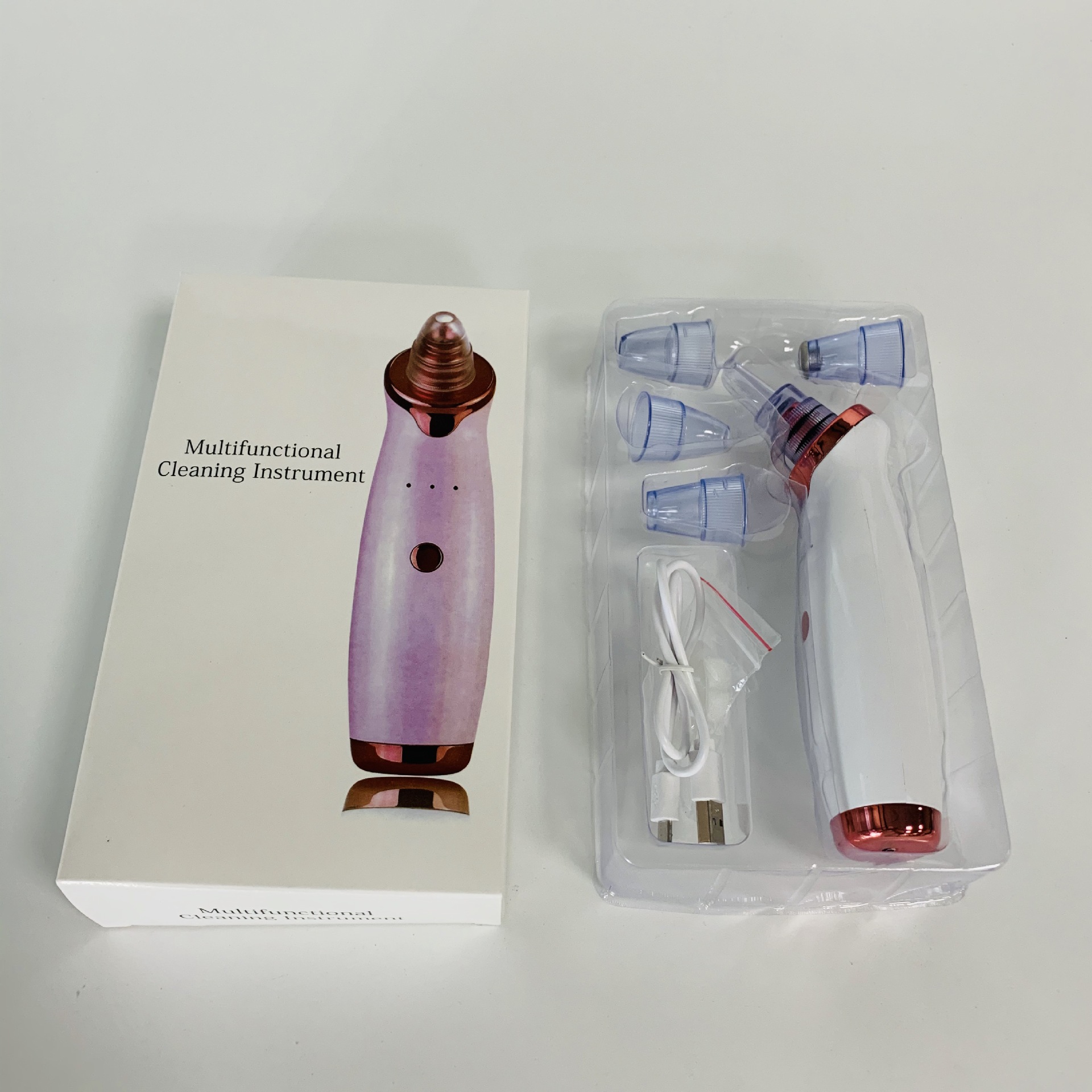 Cross-border new household pore facial electric blackhead instrument smart massage care beauty instrument summer blackhead suction