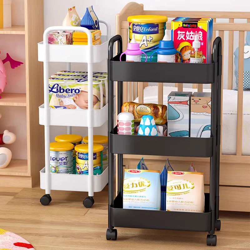 Multi-Layer Storage Cart for Bathroom, Living Room, and Kitchen Gap Storage