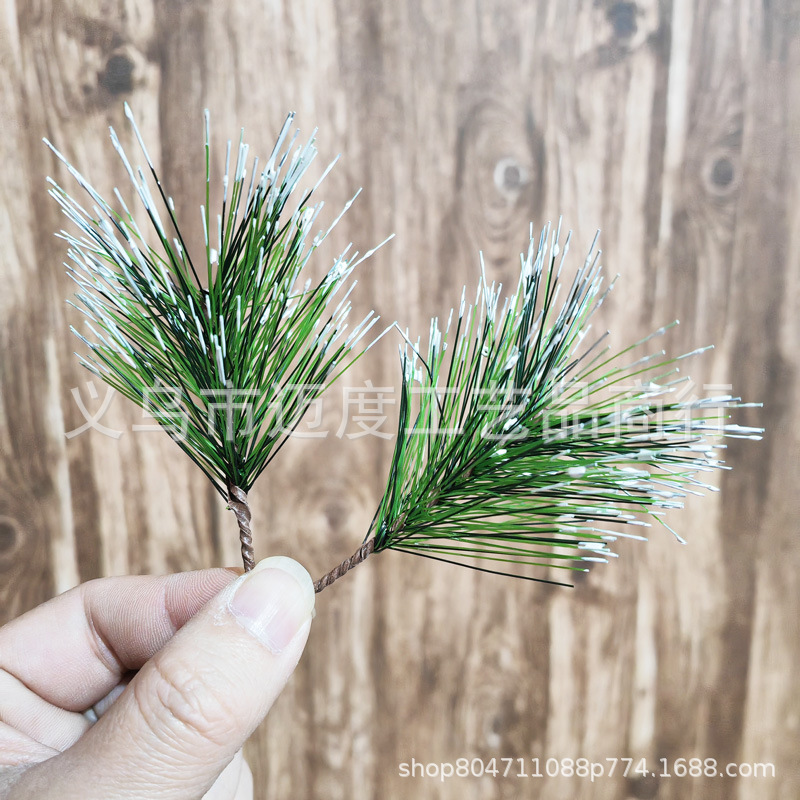 Сосновые иглы, симулированные растения, ПВХ сосновые иглы, сосновые ветви, ротанговые осветительные аксессуары, рождественские украшения, рождественские аксессуары